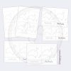 Montessori Australia tracing cards in various layouts for handwriting practice and geography learning. Includes dotted outlines and text for tracing, perfect for Montessori and homeschool activities.